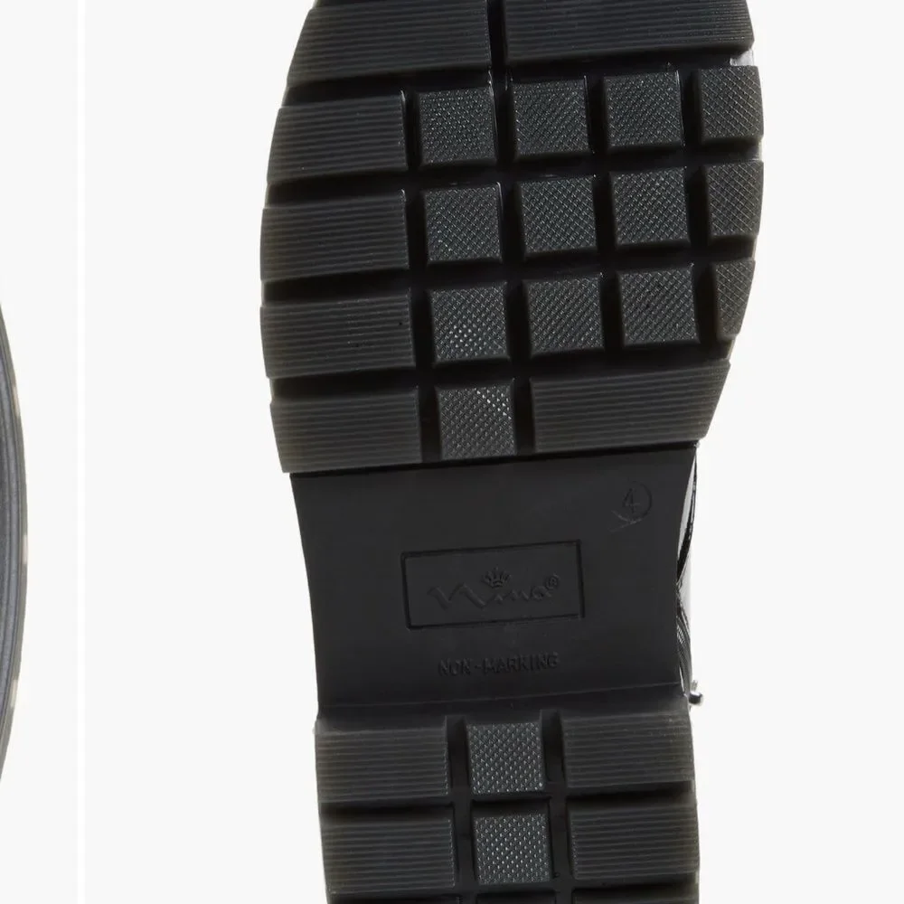Vibram Shiny Black Kids Boots